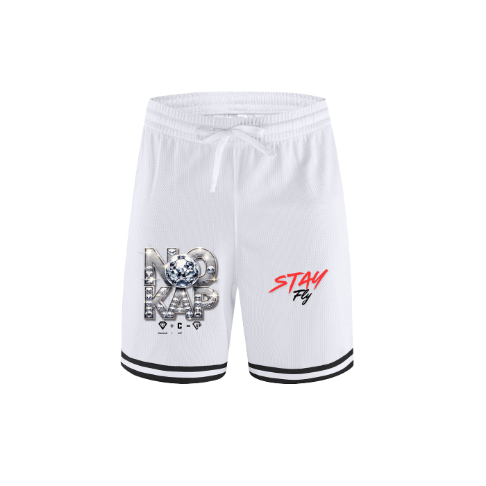No Kap Classic Stripe Trim Basketball Shorts
