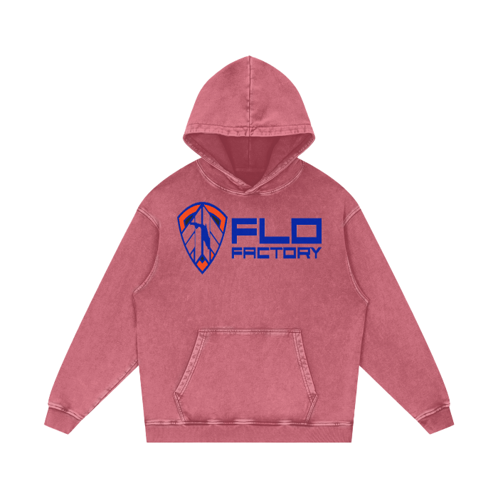 FLO Factory Acid Wash Oversize Hoodie - 420 GSM