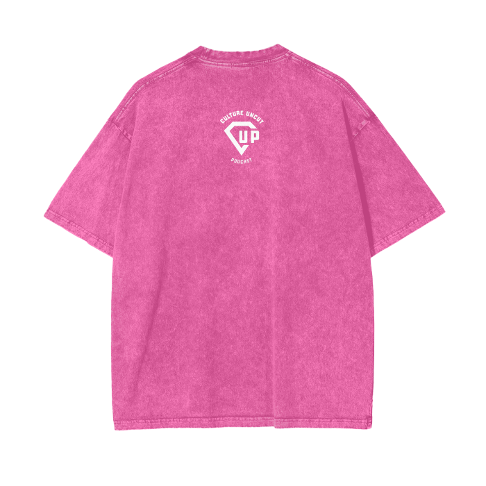 “Human Being” Acid Wash Oversize T-Shirt - 250 GSM