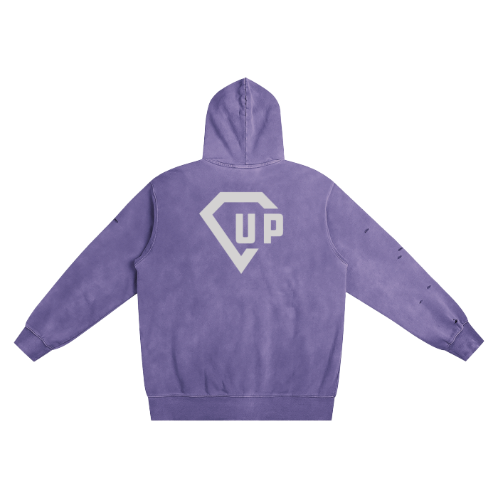 Chess Not Checkers Heavyweight Pure Cotton Hand-Frayed Monkey Washed Hoodie
