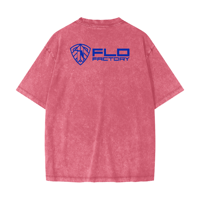 Streetwear American Vintage Waxed Dyed Washed  Heavyweight 100% Cotton T-Shirt