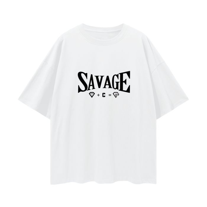 Savage Oversize Deep Drop Shoulder Tee