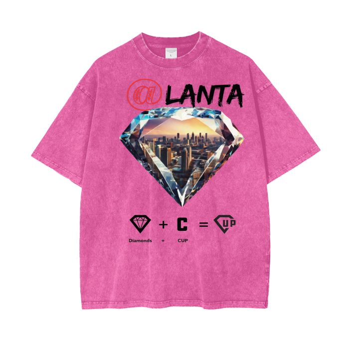 @Lanta Acid Wash Oversize T-Shirt - 250 GSM