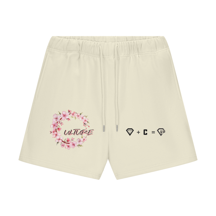 Cherry Blossom Heavyweight Fleece Loose Fit Shorts