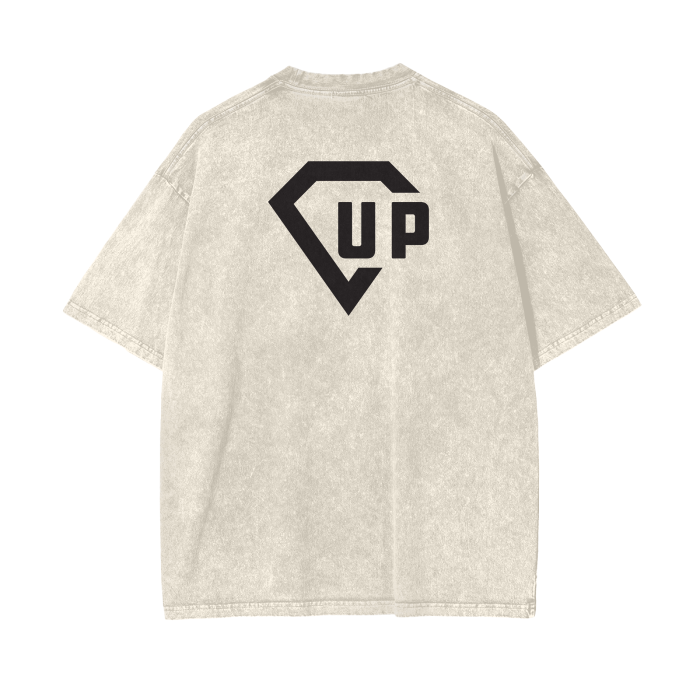 Crown Acid Wash Oversize T-Shirt - 250 GSM