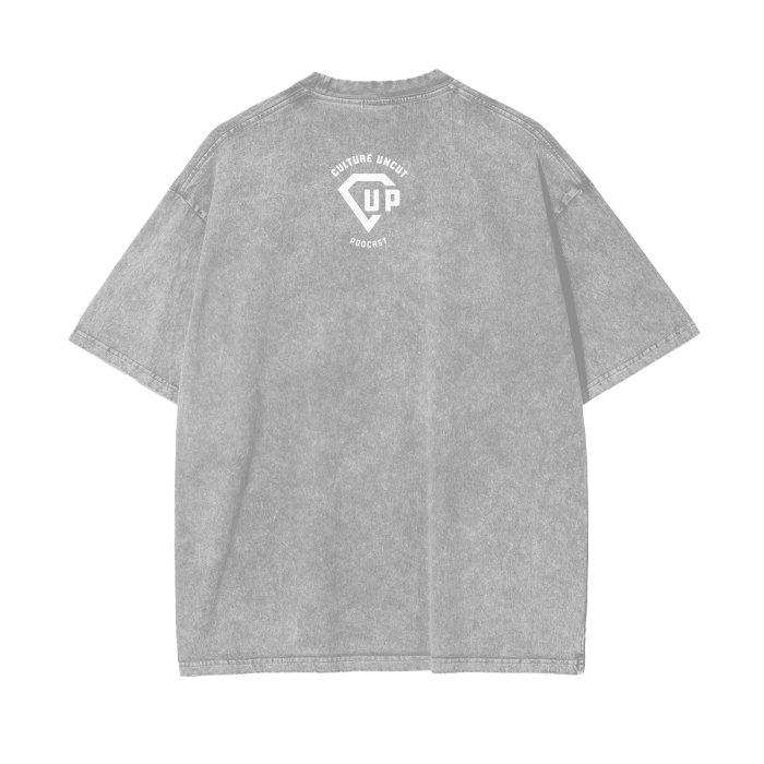 “Believe” Acid Wash Oversize T-Shirt