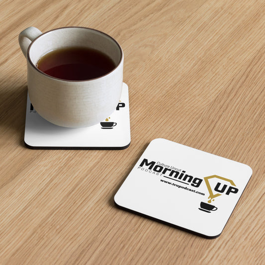 "Morning CUP" Cork-back coaster