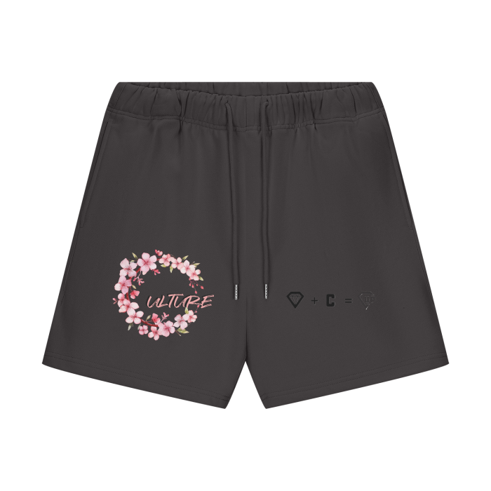 Cherry Blossom Heavyweight Fleece Loose Fit Shorts