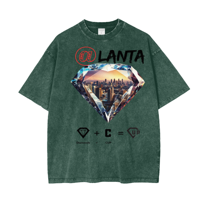 @Lanta Acid Wash Oversize T-Shirt - 250 GSM