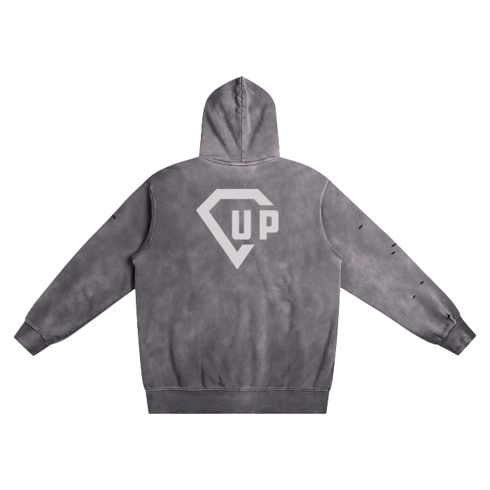 Chess Not Checkers Heavyweight Pure Cotton Hand-Frayed Monkey Washed Hoodie