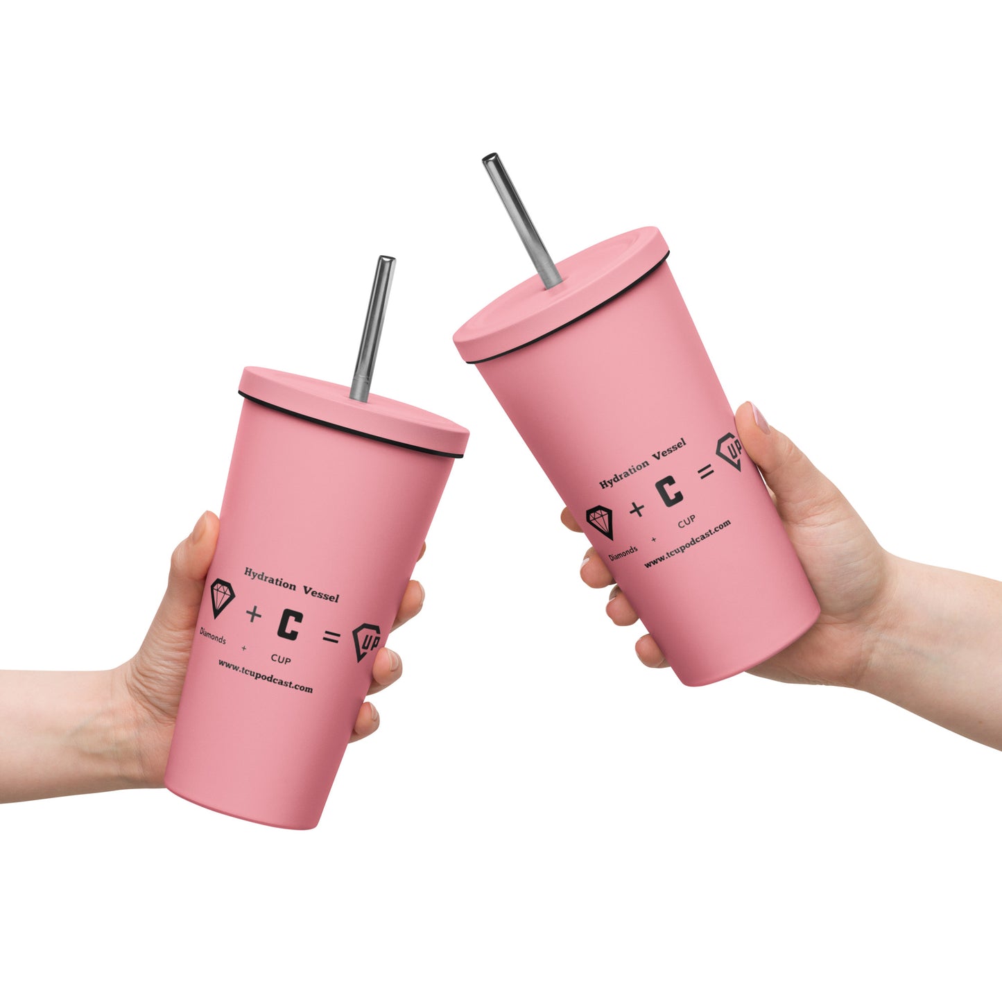 Insulated tumbler with a straw