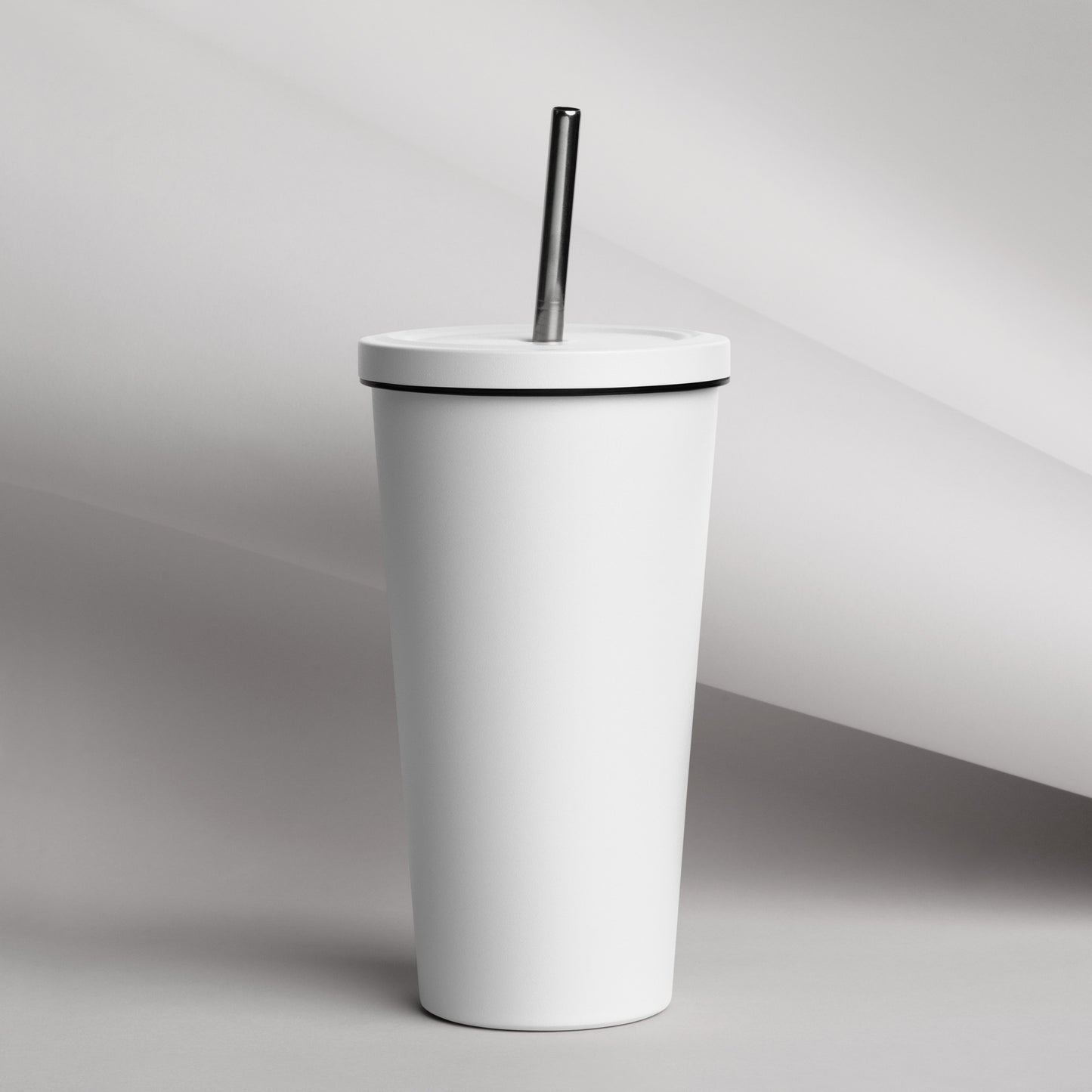 "Morning CUP" Insulated tumbler with a straw